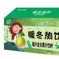 雪小暖暖冬熱飲梨汁復(fù)合果汁飲料 380ml×15瓶